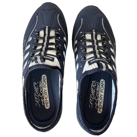 Sketchers backless Air-cooled Memory Foam athletic shoes navy blue size 7 - Picture 1 of 10
